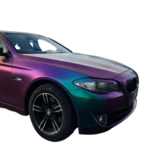 purple metallic car